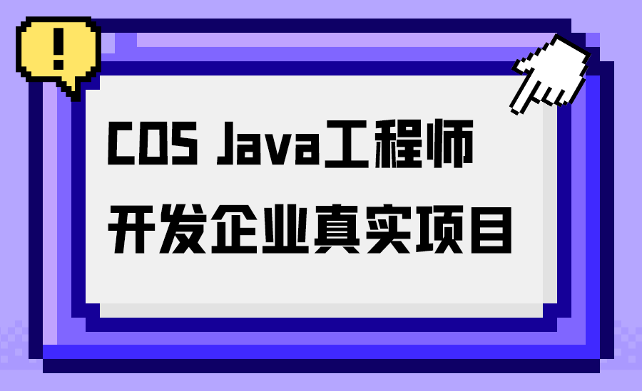 COS  Java工程师——开发企业项目